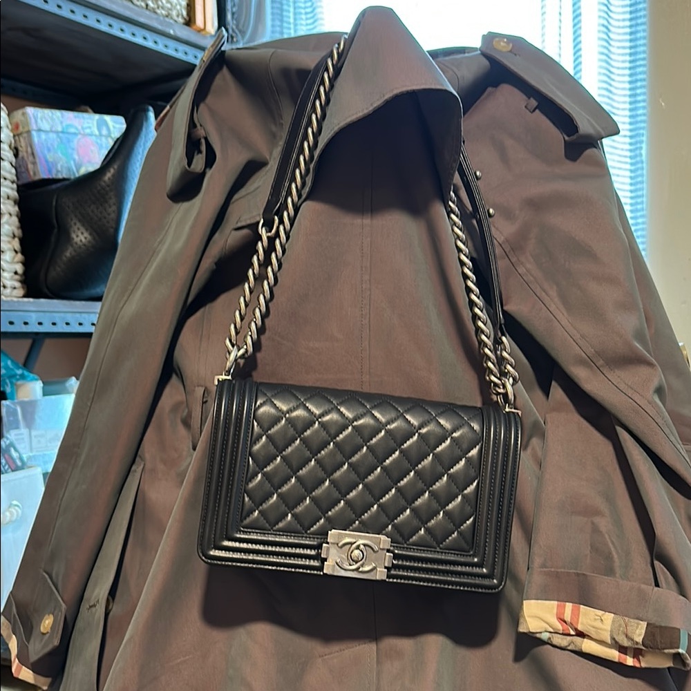 Boy Bag Medium Caviar Quilted CC shoulder crossbody
